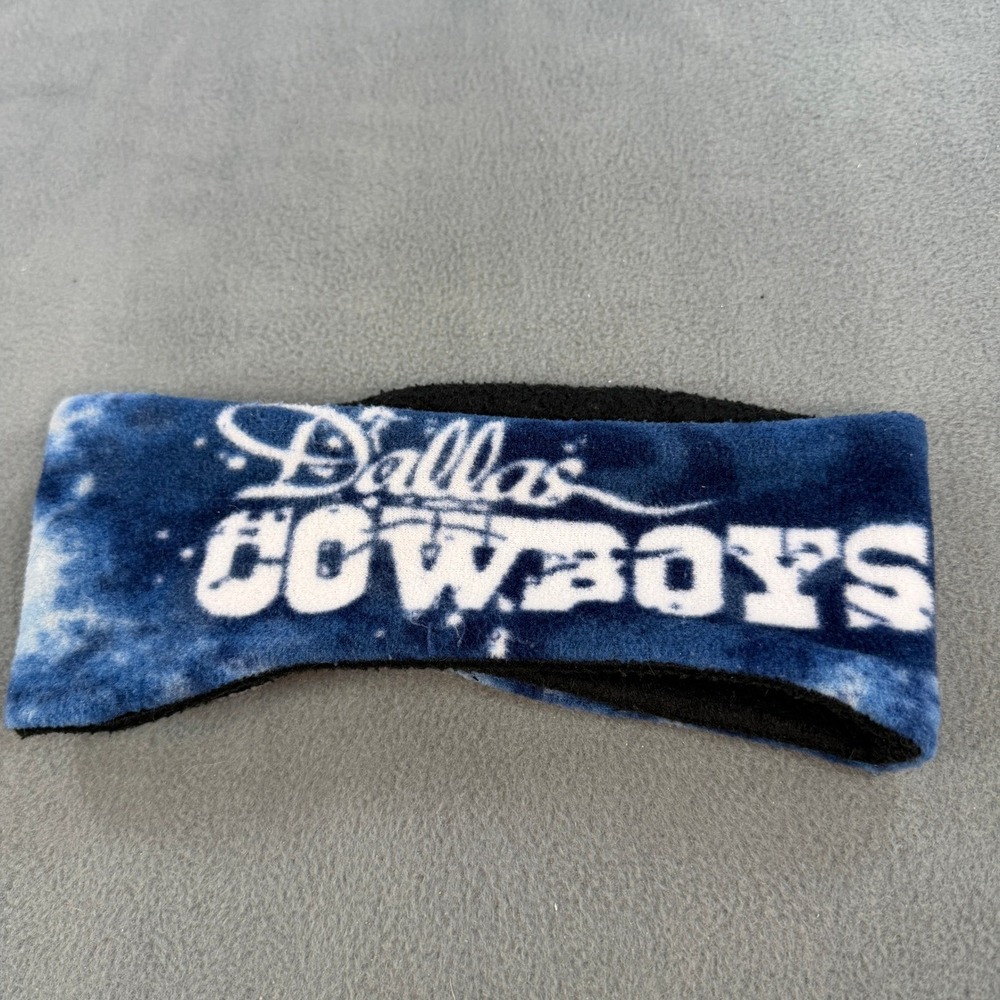 Dallas Cowboys Fleece Headband Reversible Blue Tie Dye Winter Ear Warmer NFL